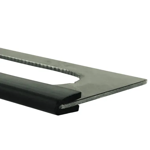 8mm x 4.4mm U Channel Rubber Edge Trim (For 1mm - 2mm Panel) 5m EPDM