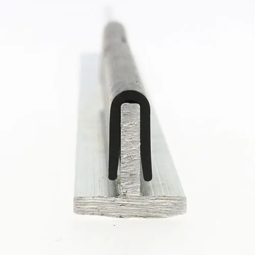 12mm x 6mm U Channel Rubber Edge Trim (For 1.5mm - 3mm Panel) 5m EPDM