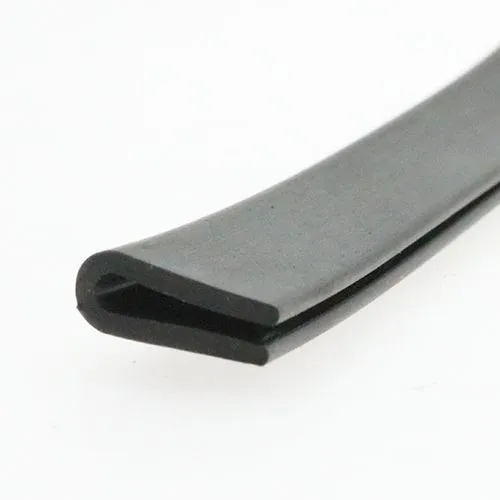 12mm x 6mm U Channel Rubber Edge Trim (For 1.5mm - 3mm Panel) 5m EPDM