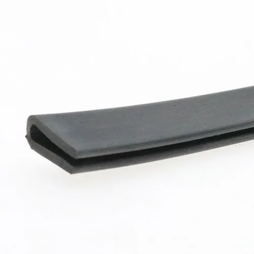 12mm x 6mm U Channel Rubber Edge Trim (For 1.5mm - 3mm Panel) 5m EPDM
