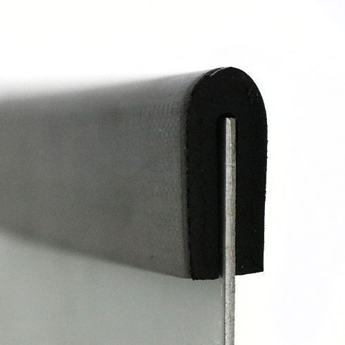 EPDM Rubber Edge Trim, U Channel - 23mm Depth x 5m Length