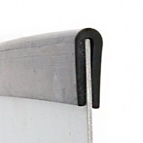 3mm x 8.4mm U Channel Rubber Edge Trim (For 2mm - 4mm Panel) 50m EPDM