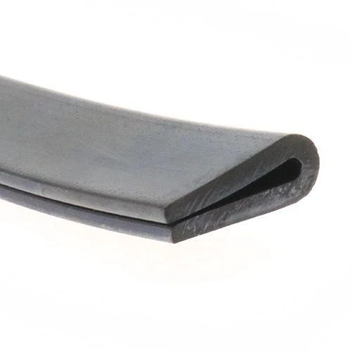 EPDM Rubber Edge Trim, U Channel - 21mm Depth x 5m Length