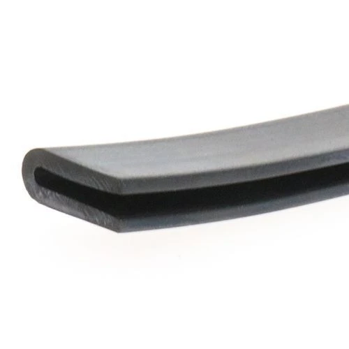 EPDM Rubber Edge Trim, U Channel - 21mm Depth x 5m Length