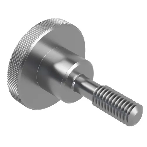 M4 x 16mm Captive Knurled Thumb Screw (~DIN 464) | A1 Stainless Steel