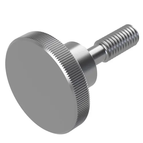 M4 x 16mm Captive Knurled Thumb Screw (~DIN 464) | A1 Stainless Steel