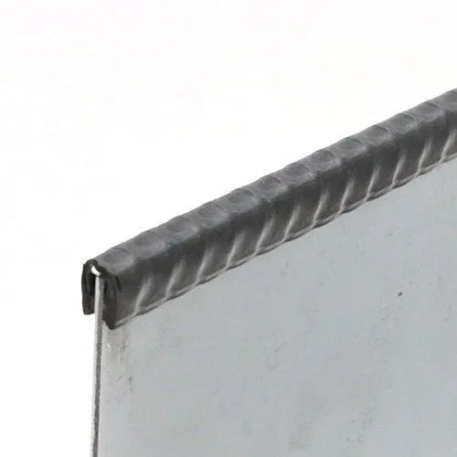 Reinforced Edge Trim, Rubber & Steel - 8mm Depth x 5m