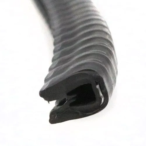 Reinforced Edge Trim, Rubber & Steel - 8mm Depth x 5m