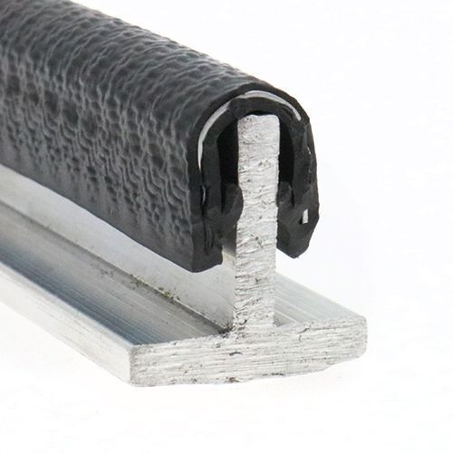 Reinforced Edge Trim, Rubber & Steel - 9.5mm Depth x 50m