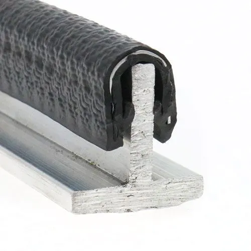 Reinforced Edge Trim, Rubber & Steel - 9.5mm Depth x 50m