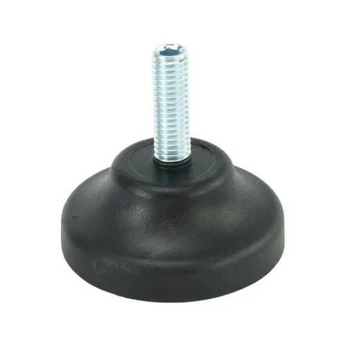 M8 x 25mm Plastic Adjustable Foot - 50mm Standard Base | 600kg Load
