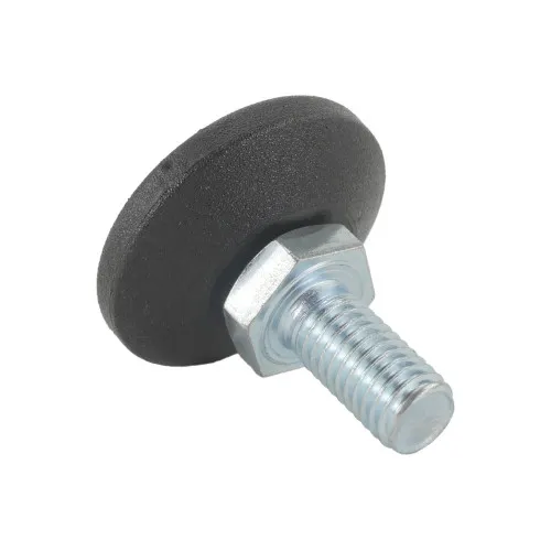 M10 x 20mm Swivel Foot - 38mm Base (550kg Load) | Polyethylene