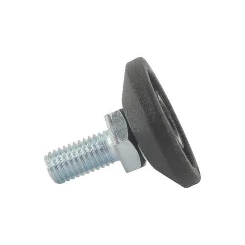 M10 x 20mm Swivel Foot - 38mm Base (550kg Load) | Polyethylene