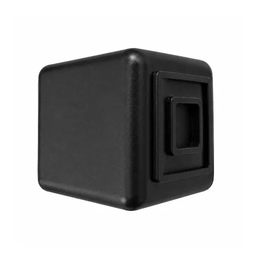 22mm x 22mm Square Chair Ferrule (32mm Length) | Black TPVC