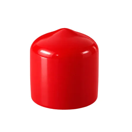 Red Round PVC Cap - CAP020R
