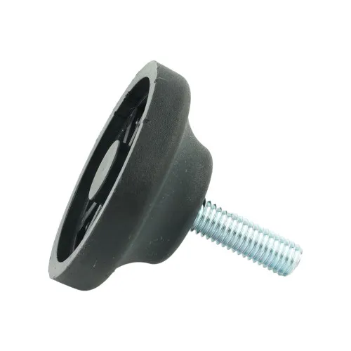 M8 x 25mm Plastic Adjustable Foot - 50mm Standard Base | 600kg Load
