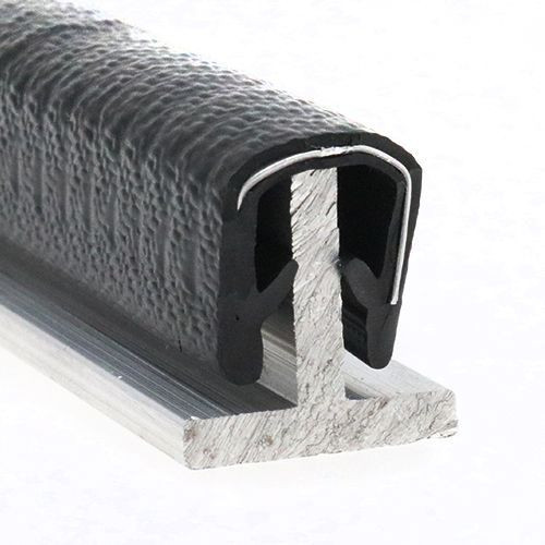 Reinforced Edge Trim, Rubber & Steel - 15mm Depth x 5m