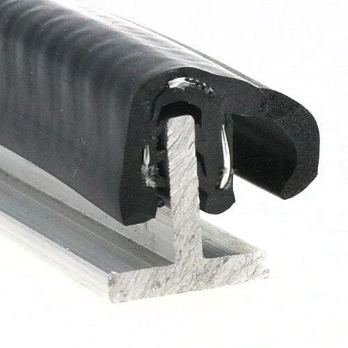 18mm x 16.5mm Door Trim (For 2-3mm Panel) Side Lip 50m EPDM