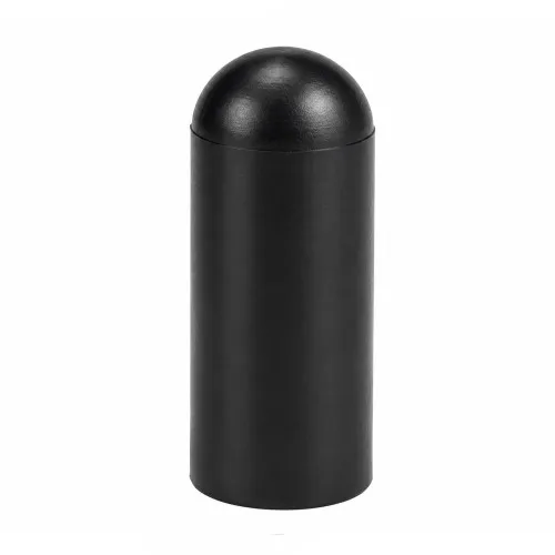 9.53mm x 25.4mm EPDM Cap (Black) 1.52mm Wall Thickness
