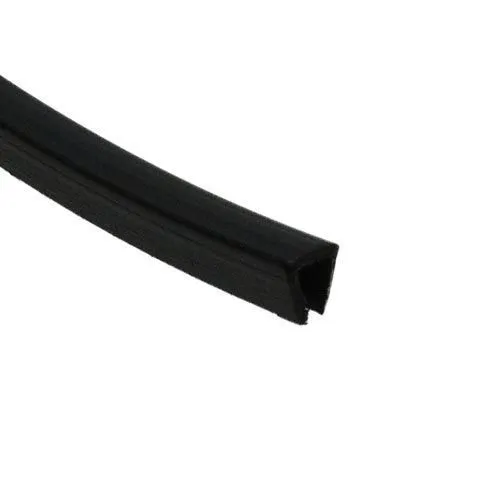 0.9-1.8mm Black Nylon Grommet Strip – Serrated With Adhesive