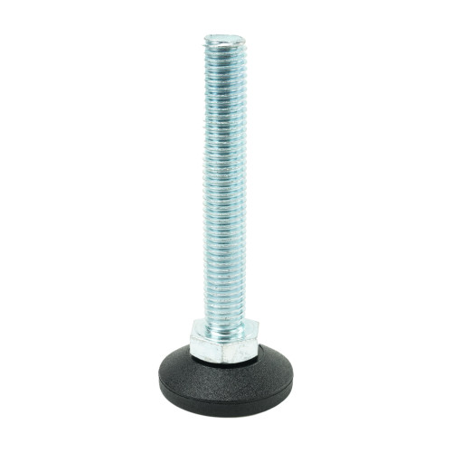 M12 x 80mm Swivel Foot - 38mm Base (650kg Load) | Polyethylene