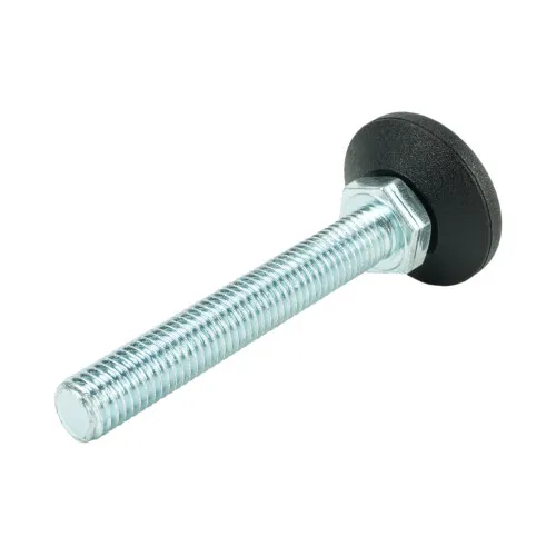 M12 x 80mm Swivel Foot - 38mm Base (650kg Load) | Polyethylene