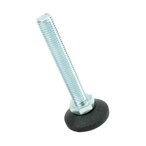 M12 x 80mm Swivel Foot - 38mm Base (650kg Load) | Polyethylene