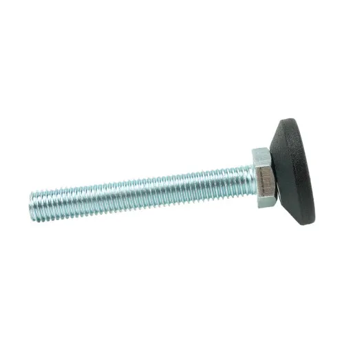 M12 x 80mm Swivel Foot - 38mm Base (650kg Load) | Polyethylene