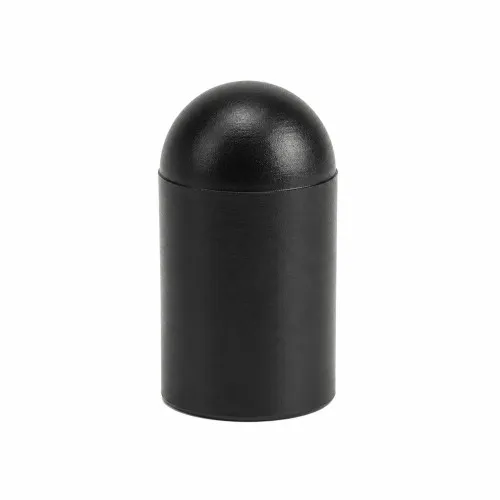 0.89mm x 12.7mm EPDM Cap (Black) 1.27mm Wall Thickness
