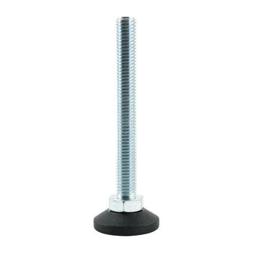 M12 x 100mm Swivel Foot - 38mm Base (650kg Load) | Polyethylene