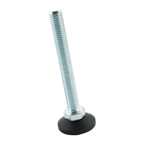 M12 x 100mm Swivel Foot - 38mm Base (650kg Load) | Polyethylene