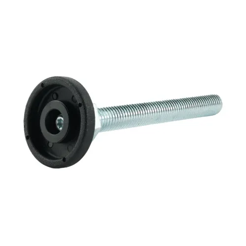 M12 x 100mm Swivel Foot - 38mm Base (650kg Load) | Polyethylene