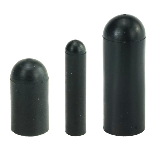 EPDM Caps - 4.19mm ID - 25.4mm IL - Black EPDM Rubber | Vital Parts - EPC037