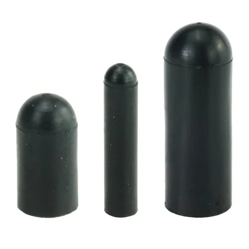 EPDM Caps - 4.19mm ID - 25.4mm IL - Black EPDM Rubber | Vital Parts - EPC037
