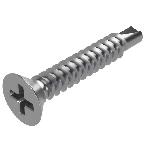 6.3mm x 38mm Phillips Countersunk Self Drilling Screw DIN 7504OH | A2 Stainless Steel