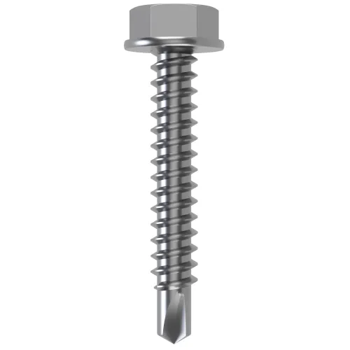 5.5mm x 38mm Hexagon Washer Head Self Drilling Screw DIN 7504K | A2 Stainless Steel