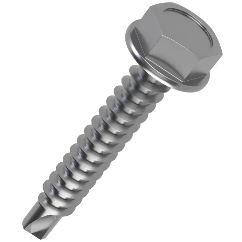 5.5mm x 90mm Hexagon Washer Head Self Drilling Screw DIN 7504K | A2 Stainless Steel