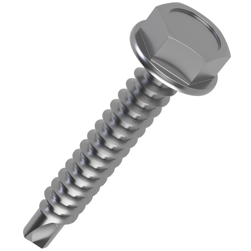 5.5mm x 130mm Hexagon Washer Head Self Drilling Screw DIN 7504K | A2 Stainless Steel