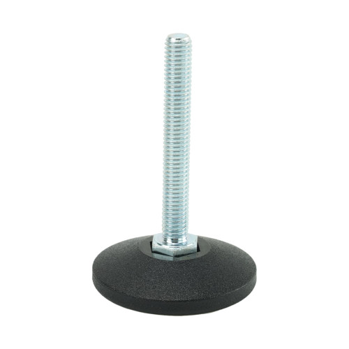 M8 x 60mm Fixed Thread Adjustable Feet, 48mm Base