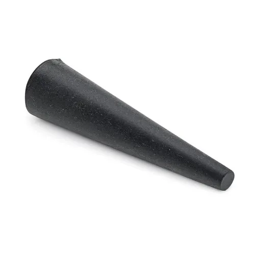 2.54mm-0.81mm EPDM Tapered Plug 15.88mm Length | Black