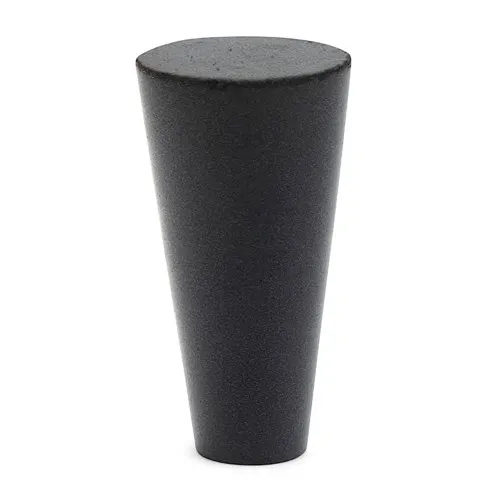 6.35mm-3.18mm EPDM Tapered Plug 19.05mm Length | Black