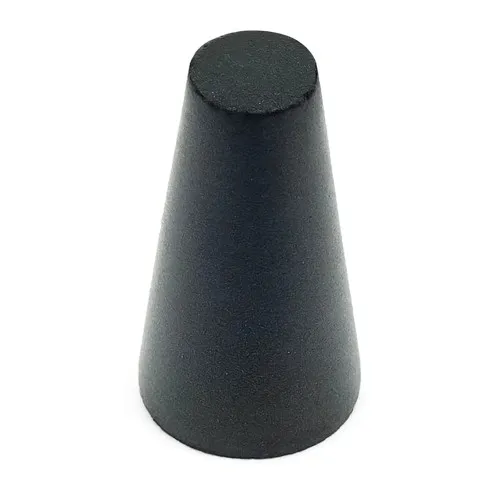 15.09mm-10.31mm EPDM Tapered Plug 25.4mm Length | Black