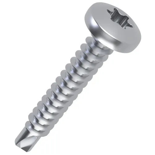 5.5mm x 19mm Torx Pan Head Self Drilling Screw DIN 7504N | Steel BZP