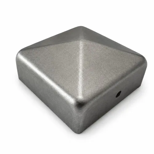20mm Square (Unplated Mild Steel) Fence Cap