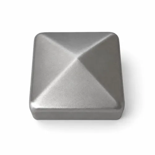 40mm Square (Unplated Mild Steel) Fence Cap
