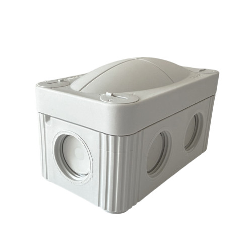 85mm x 49mm x 51mm Electrical Junction Box – Wiska 407® | Light Grey