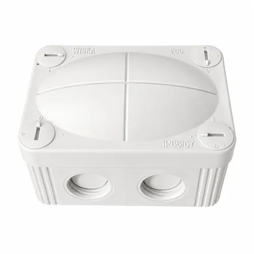 85mm x 49mm x 51mm Electrical Junction Box – Wiska 407® | White