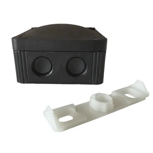 85mm x 85mm x 51mm Electrical Junction Box – Wiska 407® | Black