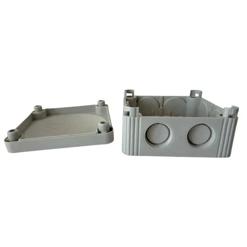 85mm x 85mm x 51mm Electrical Junction Box – Wiska 407® | Light Grey
