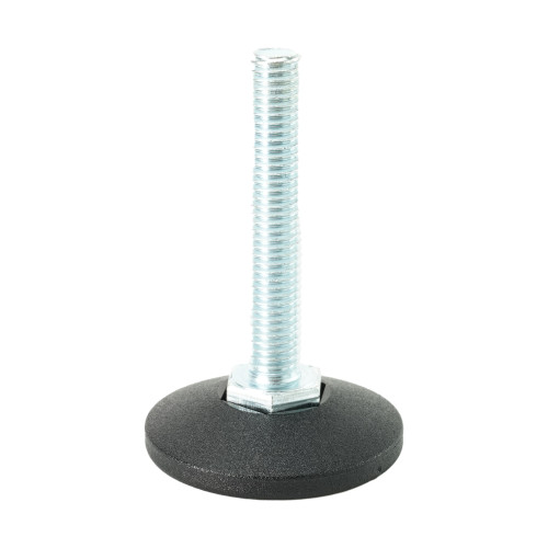 M10 x 60mm Adjustable Foot - 48mm Base (550kg Load) | Polypropylene & Steel